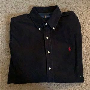 Black Long Sleeve Polo Ralph Lauren Button Down